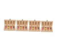Toyvian 4sets Scatola Portadenti Per Ragazzo Ragazza Custodia Personalizzata Per Prima Dentina e Ricordi Infanzia Con Spazi Per Dentini e Informazioni Sul Ragazzo Ragazza Per Compleanni e