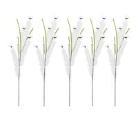Toyvian 5 fiori finti : steli di fiori finti per vaso - bastoncini floreali artificiali - decorazioni realistiche per scrivania e libreria