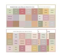 Toyvian 5 Fogli Linguette Autoadesive in PVC per Bibbia, Lettura e Studio | Etichette Chiare per Libri e Testi, Indicizzazione Precisa, Colori Semplici, per Educatori e Appassionati
