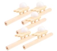 Toyvian 5 Pezzi Biancellino a Sfera Di Legno Giocattoli Galleggianti Per Sfere Di Galleggianti Giocattolo Che Soffia La Palla Gioco Di Palline Galleggianti Bambù Rosso