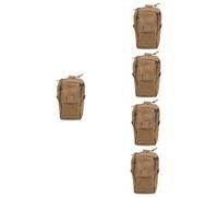 Toyvian 5 Pezzi Custodia Per Tracolla Dello Zaino Borsa Appesa Per Telefono Sospeso Viaggio Piccolo Cintura Campeggio Palestra Sacca in Vita Khaki Panno Oxford