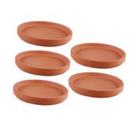 Toyvian 5 Pezzi di Tappetino per Vasi da Vassoio per Irrigazione per Vasi da Sottovaso in Argilla per Esterni Sottovaso per Piante per