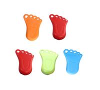 Toyvian 5 Pezzi Fermaporta a Forma di Piede, Sicurezza, Gomma Plastica | Base a Cuneo Antiscivolo, Tiene Aperte o Chiuse le Porte, Adatto a Pavimenti in Cemento, Ufficio Colore Casuale