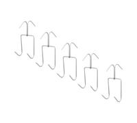 Toyvian 5 pezzi Ganci da Macellaio in Acciaio Doppia Serie Ganci Multiuso per Carne Pesce e Barbecue Gancio Stabile e Affilato per Cucina e Grill