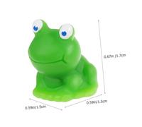 Toyvian 5 pezzi Miniature Resin Frog Figurines Decorazioni Micro Paesaggio Durevole Animaletti da Cartoon con Occhi Blu Compatti e Resistenti per Decorazione Casa e