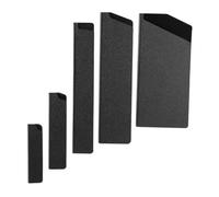 Toyvian 5 pezzi Proteggi Lama per Coltelli da Cucina in Abs Nero Custodie Salvaspazio per Taglierini Multiuso e Coltelli con Interno Morbido Protezione Antigraffio e Antipolvere per Uso
