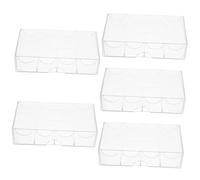 Toyvian 5 Pezzi Scatola per Chips da Poker Multi Resistente Design Scomparti Portatile e Pratica per Conservazione Chips