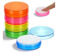 Toyvian 5 Pezzi Spugna per Contare i Soldi Cilindrica in Plastica e Spugna | Ambienti Finanziari e Gestione Contanti, Assorbimento Rapido, Antiscivolo, Facile da Pulire Colore Casuale