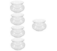 Toyvian 5 Pezzi Tavolo Trasparente per Decorativo Serbatoio Multifunzionale per Betta e Goldfish Design Moderno e Resistente per Ufficio e Casa capacità Accessorio per Decorazione