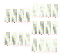 Toyvian 5 Set Di Adesivi Per Chitarra Accessori Per Ukulele Etichette Per Tastiera Per Principianti 4 Fogli * 5