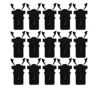 Toyvian 50 Pezzi Fibbie a Pressione per Bidoni della Spazzatura Accessori in Plastica Nera Resistenti All’Usura Facile Installazione per Cestini Domestici e Commerciali