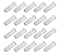 Toyvian 50 Pezzi Inserti per Frecce in Alluminio da 7,6 Mm Compatibilità, Base di Collegamento Precisione Argento per Aste in Carbonio, per Tiro L'Arco e Costruzione di Frecce