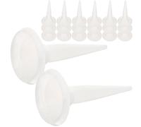 Toyvian 50 Pezzi Ugello per Calafataggio in Plastica Bianco, Facile da Assemblare e Antigoccia, per Applicare Colla Strutturale in Cucine e Serbatoi D'acqua