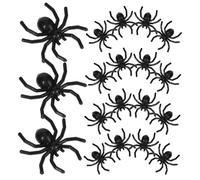 Toyvian 500 Pezzi Ragni Finti Realistici Plastica per Halloween Decorazioni Spaventose per Feste e Case Infestate Mini Giocattoli Tema Horror Perfetti per Scherzi e Ambientazioni Paurose