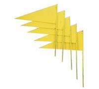 Toyvian 5pezzi Bandiere Di Segnalazione in Ferro Bandiere Triangolari Da Prato Del Giardino Per Uso Industriale