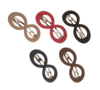 Toyvian 5pezzi Fermagli per Coda di Cavallo Francese per Donne Accessori per Capelli Spessi Forme Forcina per Chignon Raccolto Adatta per Capelli Sottili e Spessi