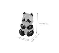 Toyvian 5pezzi Mini Panda in Resina Si Illuminano Al Buio Statuette Panda in Miniatura Decorazione Da Giardino Animali in Miniatura Per Paesaggi in Muschio