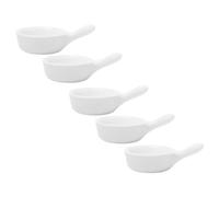 Toyvian 5pezzi Piatto Per Condimento in Ceramica Vassoio Per Salse Da Cucina Piccoli Piatti Per Intingere Salsa Agrodolce e Salsa Di Soia Contorni Dessert Antipasti