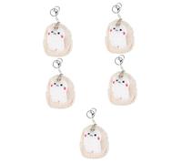 Toyvian 5pezzi Portamonete Peluche Carino Per Donne Borsa Cosmetica Forma Di Cartone Animato Con Cerniera Piccolo Portafoglio Multifunzionale Per Monete Chiavi e Accessori
