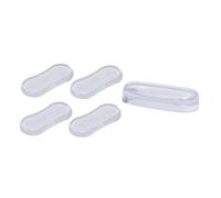 Toyvian 5pezzi Tamponi Paracolpi per Copriwater in Silicone Guarnizioni Autoadesive Antiscivolo per Wc Cuscinetti Protettivi per Coperchio del Water
