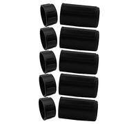 Toyvian 5set Maniche Protettive Per Flauto Stile Semplice Coperture Resistenti e Pratiche Per Proteggere Tuo Strumento Da Graffi e Usura Colore Nero