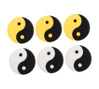Toyvian 6 Ammortizzatori Tennis Silicone Flessibile Antivibrazione per Racchette Riduce Shock e Facili Installare Giocatori Professionisti