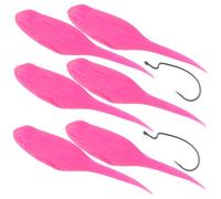 Toyvian 6 Artificiali Rosa Morbide Riutilizzabili per Fiumi e Laghi Esca Resistente e Esca Soft Lure Versatile per Diverse Condizioni