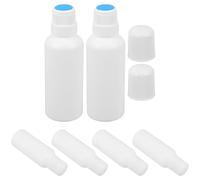 Toyvian 6 Bottiglie Vuote da 100ml Applicatore in Spugna, Contenitori Ricaricabili in Plastica Bianco, Portatili e Pratici per Oli Essenziali e Medicinali Durante i Viaggi