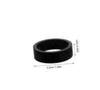 Toyvian 6 Distanziatori Manubrio Bici in Fibra Carbonio Inserti Stem Spacer per Mountain Bike Installazione Facile Migliora Stabilità e Precisione Sterzo