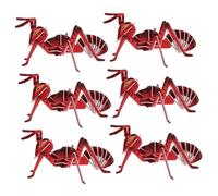 Toyvian 6 Giocattoli Per Esperimenti Scientifici Enigmi Ant Kit Prescolari Ant Artigianale Cartone Puzzle Cartone Rompicapo Rosso