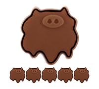 Toyvian 6 Pezzi Adesivo ombreggiante in silicone viti dell'aria condizionata filtro per friggitrice ad aria neon adesivi di rilevamento UV adesivi oscuranti Gel di silice Light Brown