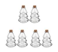 Toyvian 6 Pezzi Bottiglia dei Desideri in Vetro a Forma di Albero 90ml