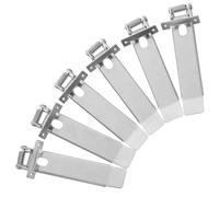 Toyvian 6 Pezzi Clip Molla per Faretti da Incasso in Metallo, Accessori per Luci da Soffitto, Clip di Fissaggio Molla Incorporata per Pannelli LED e Downlight, Compatibili