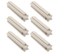 Toyvian 6 Pezzi Colonna e Compatibilità Multipla Beige Verticale in Plastica Resistente ai Raggi UV Design Salvaspazio per Fioriera da Esterno e Orto per Balcone