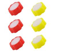 Toyvian 6 Pezzi Contenitore Umidificatore per Dita a Fiore, per Conteggio | Uso in Ufficio e Cassa, Area di Bagnatura Controllata, Base Stabile, per Personale Amministrativo e Bancario
