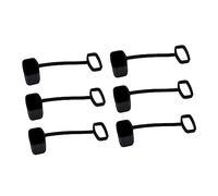 Toyvian 6 Pezzi Coperture Silicone per Kazoo Protezioni Decorative per Kazoo Coperture Polvere e Resistenti Nero