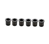 Toyvian 6 Pezzi Di Corda Fibbia in corda chitarra elettrica capotasto chitarra tn nere montaggio elettrico forniture per chitarra materiale per la riparazione della chitarra Metallo Black