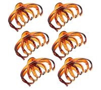 Toyvian 6 Pezzi Fermagli per Chioma Artiglio Grandi 10,5 Cm Colore Caramello Clip per Chioma Spessi e Fini da Donna Accessori per Acconciature Quotidiane e Formali Resistenti e Versatili