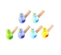 Toyvian 6 Pezzi Fischietto Per Uccelli in Legno Richiamo Dell'anatra Fischio Alla Rinfusa Mini Campanelli Per Mucche Richiamo Del Germano Reale Fischio Elettronico Campana Di Legno