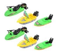 Toyvian 6 pezzi Giocattoli da Bagno Barche in Plastica Galleggianti per Navi a Vela Mobili Senza Batterie Sicuri con Bordi Lisci per Vasca e Piscina