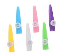 Toyvian 6 Pezzi Kazoo in Plastica per Strumenti Musicali Portatili Colorati Flauto Giocattolo Resistente e Facile da Pulire per Attività Musicali Prescolari e Feste
