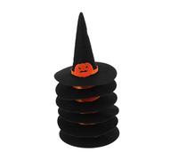 Toyvian 6 Pezzi Mini Cappelli Strega in Nero Decorazioni Halloween Accessori DIY per Bottiglie e Party Theme