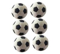 Toyvian 6 Pezzi Mini Palloni da Calcio in Miniatura per Casa delle Bambole, Decorazioni per Mini Case Resistenti e Dettagliate, Accessori Pratici per Arredamento Tematico Calcio