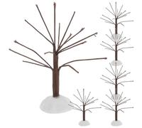 Toyvian 6 Pezzi Miniature Trees Alberi Modello Alberi in Miniatura, Coffee, Ferro e Plastico, DIY Decorazione, per Train Track Layouts e Miniature Landscapes, Uffici e Scuole