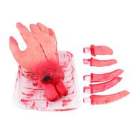 Toyvian 6 Pezzi Organi Umani Finti per Halloween Decorazioni Spaventose con Cuore e Dita Mozzate Realistica Accessori per Allestimenti Horror Festa e Casa