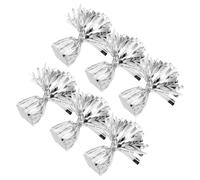 Toyvian 6 pezzi Pesi per Palloncini Argento Eleganti per Decorazioni Feste Compleanni Matrimoni Eventi Esterni Facili da Usare