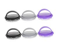 Toyvian 6 pezzi Pettine Stimolante per Capelli in Morbida per Pulizia Profonda del Cuoio Capelluto Esfoliante Delicato e Pettine per Capelli Sensibili e Uso Quotidiano Colore Casuale
