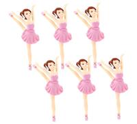 Toyvian 6 Pezzi Portachiavi in Plastica a Forma di Ballerina Realistica, Decorazione Multipurpose per Micro Paesaggi e Piante Succulente, per Realizzare Portachiavi Personalizzati