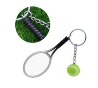 Toyvian 6 Pezzi Portachiavi Tennis e Racchetta in Ciondoli Decorativi per Borsa e Portachiavi Accessori Creativi e Originali per Regali e Souvenir