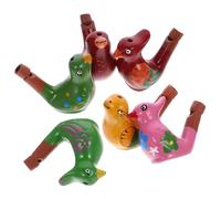 Toyvian 6 Pezzi Set Di Fischi Per Fischio D'uccello Fischio D'acqua Per Uccelli Fischio Di Chiamata Per Uccelli Fischietto Per Uccelli in Argilla Ceramica